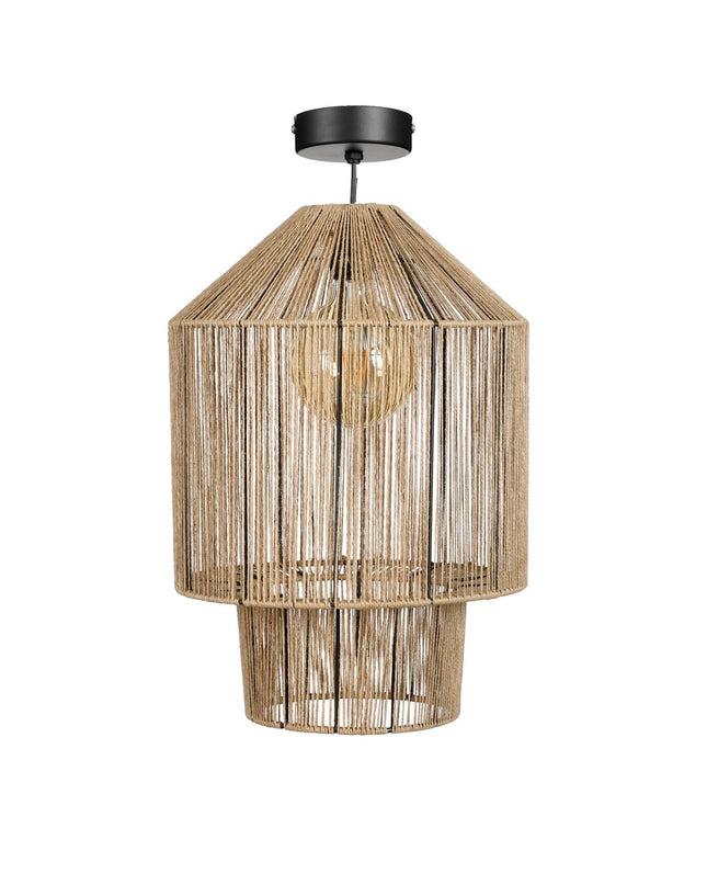 Elsa Hanglamp - H49 x Ø35 cm - Jute - Lichtbruin