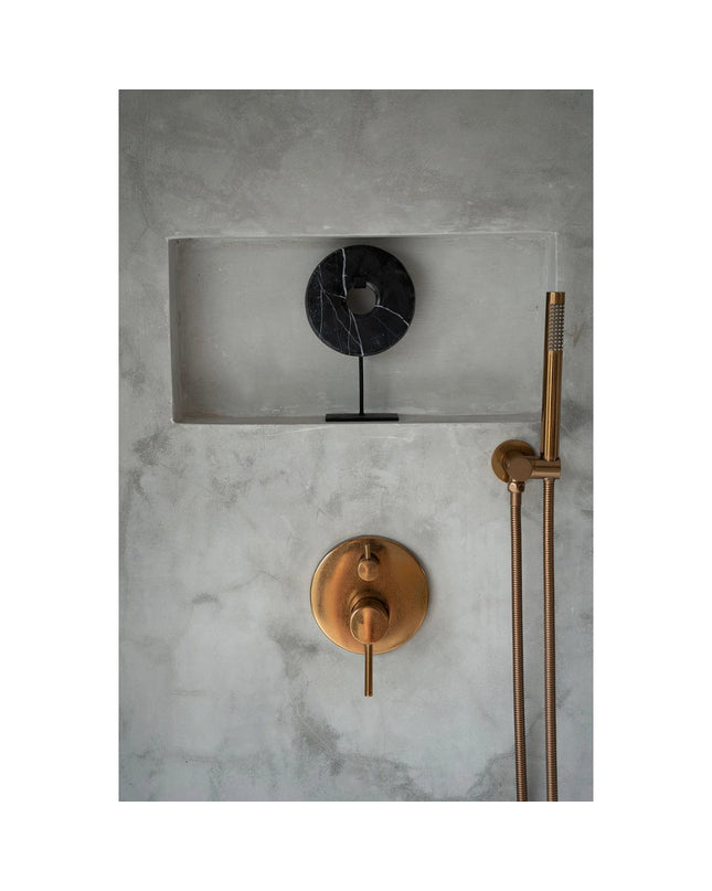 The Marble Disc on Stand - Zwart - S