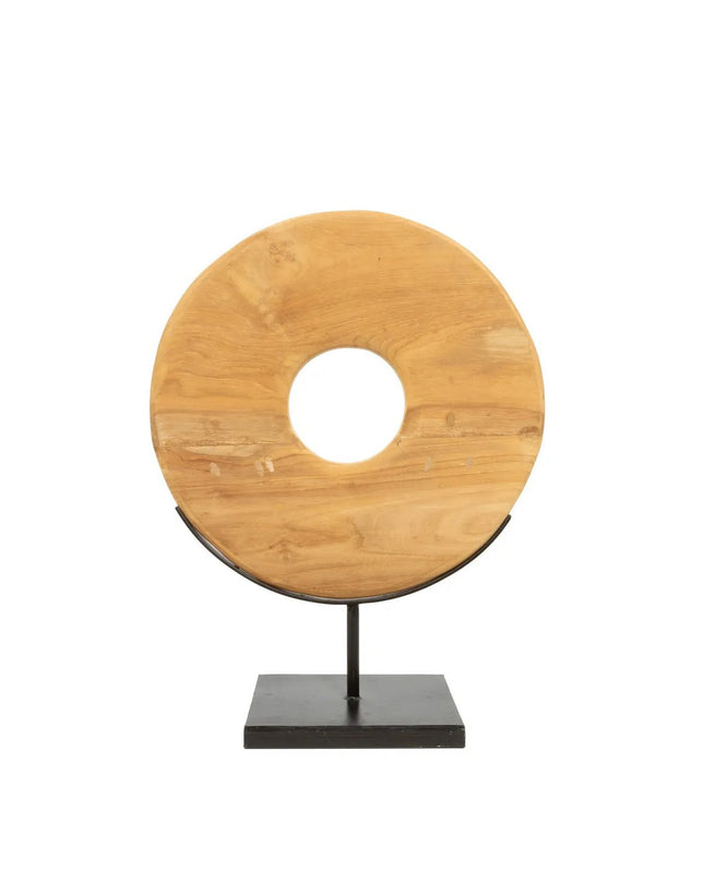 De Teakschijf op Standaard - M