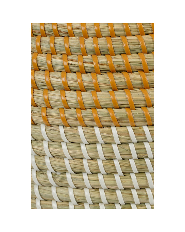 Milou Opbergmand - Set van 2 - H43 x Ø50 cm - Zeegras - Geel