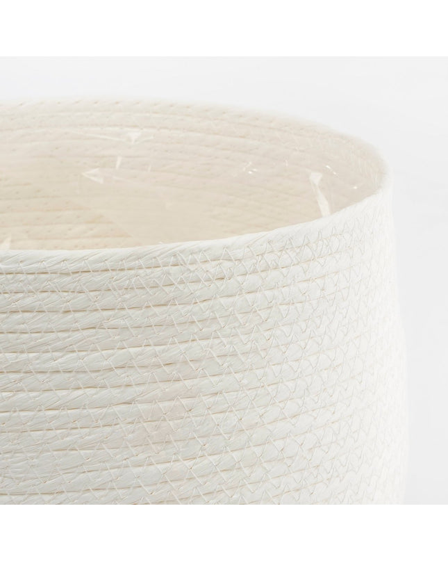 Jorck Plantenmand - Set van 3 - H24 x Ø26 cm - Off White