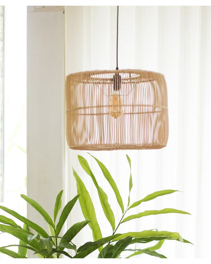 Rotanlamp | Boho lampenkap | Hanglamp LIKU (2 maten)