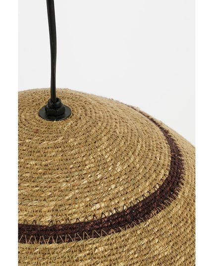 Joulz Hanglamp - H16 x Ø36 cm - Jute - Lichtbruin