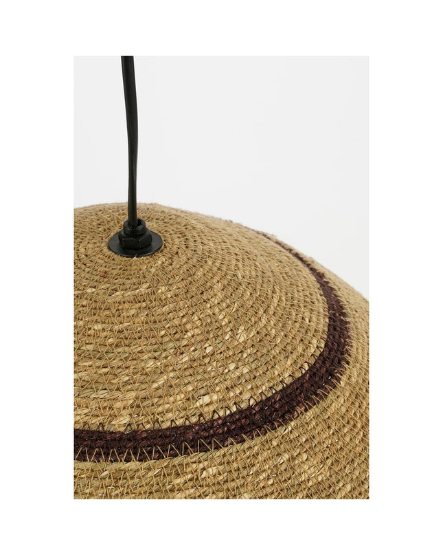Joulz Hanglamp - H16 x Ø36 cm - Jute - Lichtbruin