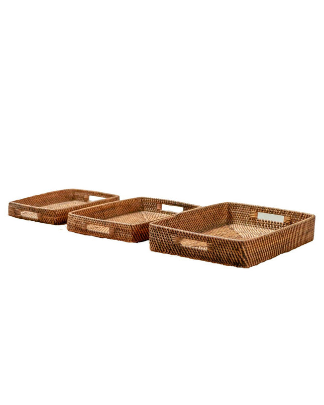 Dienblad Amahai - Rotan - Bruin