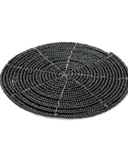The Beaded Coaster - Zwart