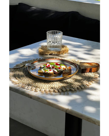 De Seagrass Shell Placemat - Natuurlijk