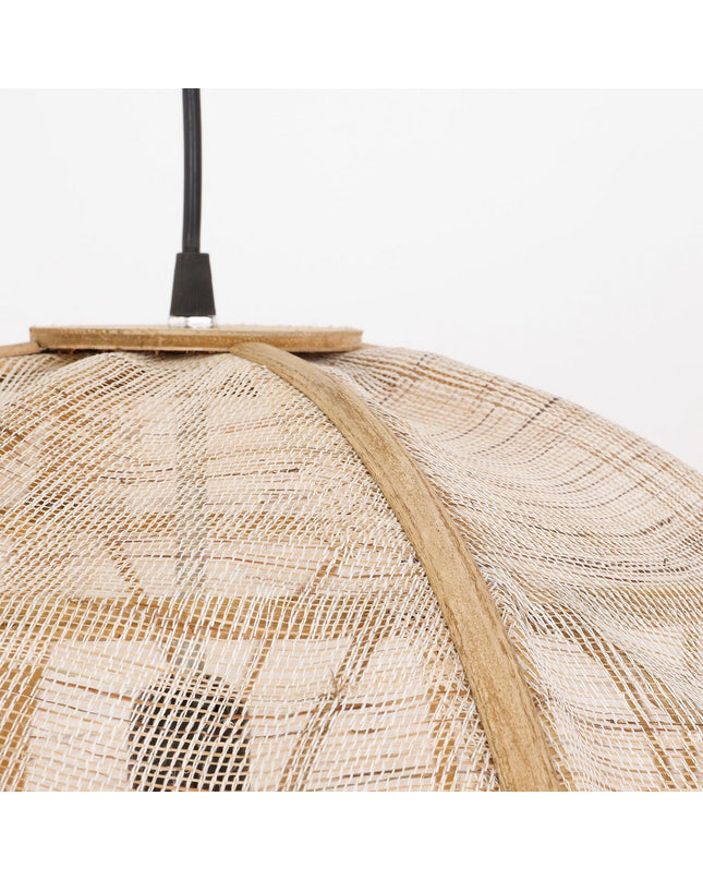 Pella Hanglamp - H50 x Ø51 cm - Linnen - Beige