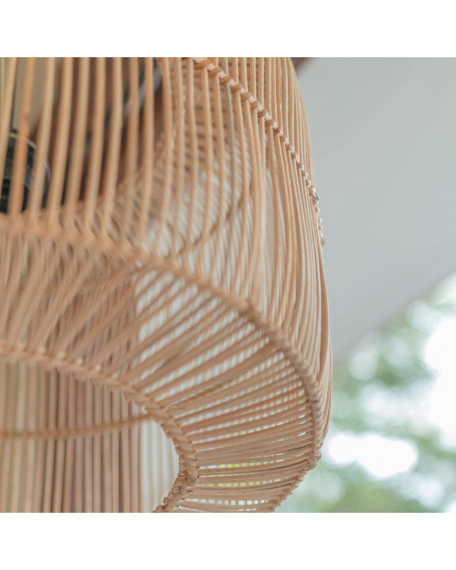 Rotanlamp | Boho lampenkap | Hanglamp LIKU (2 maten)