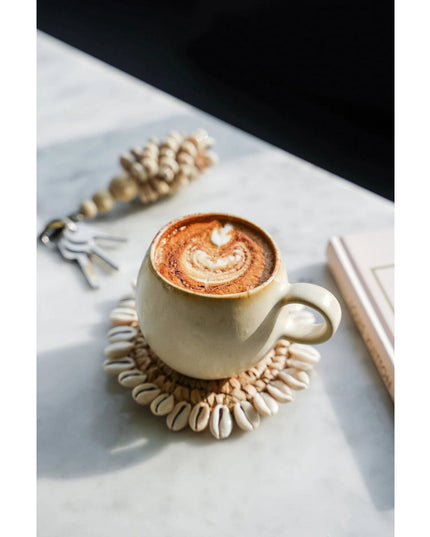 The Raffia Shell Coaster - Natuurlijk