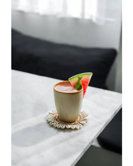The Raffia Shell Coaster - Natuurlijk