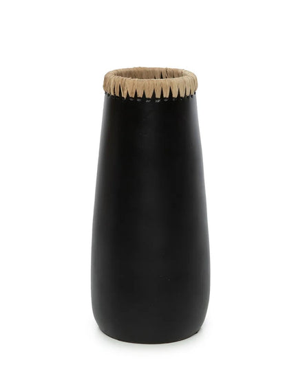 The Sneaky Vase - Zwart Naturel - L