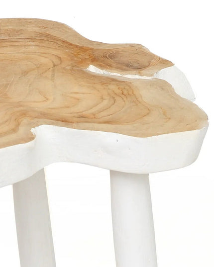 De organische bijzettafel - natuurlijk wit