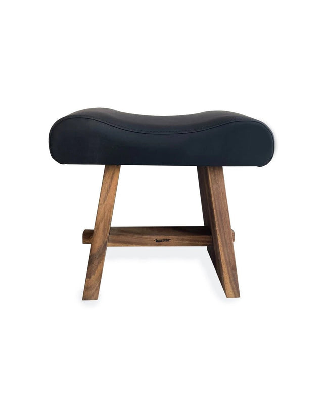 De Suar Kruk met Leer - Natuurlijk Zwart