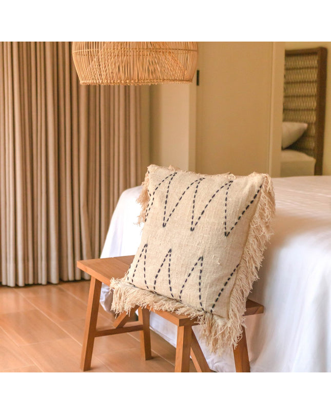 Handgeweven kussensloop 40x40/50x50 cm | Decoratief Kussen | Bankkussen PITU Gemaakt van Katoen