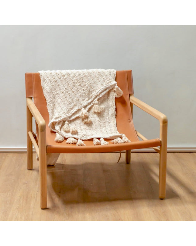 Boho Deken Katoenen Deken Sprei Bedovertrek Bankdeken 110x200 cm TENUN Handgeweven van katoen