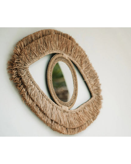 De Raffia Oogspiegel - Naturel - M