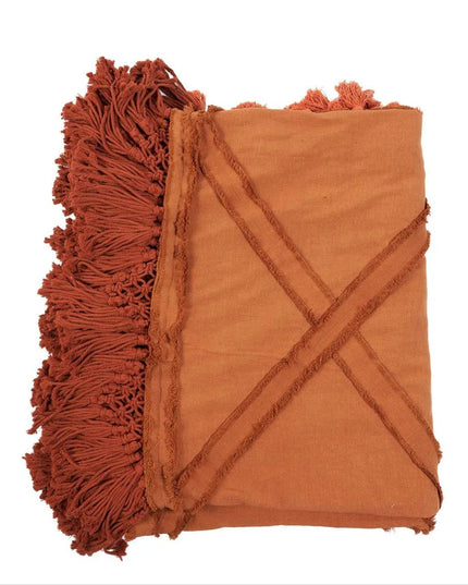 De Berber-bedsprei - Terracotta