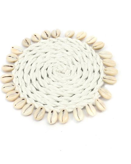 De Seagrass Shell Coaster - Wit