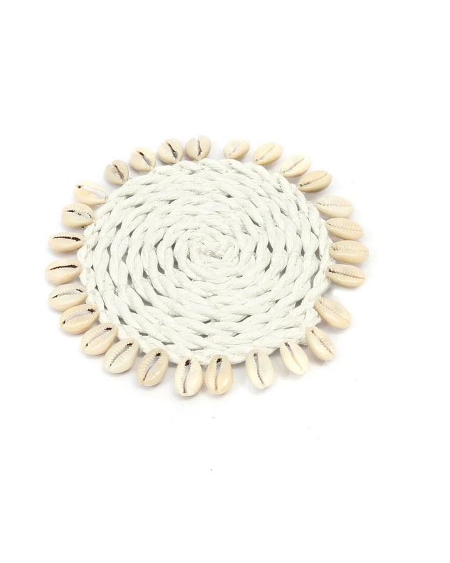 De Seagrass Shell Coaster - Wit