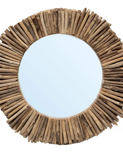 De Driftwood Halo Spiegel - Naturel - M