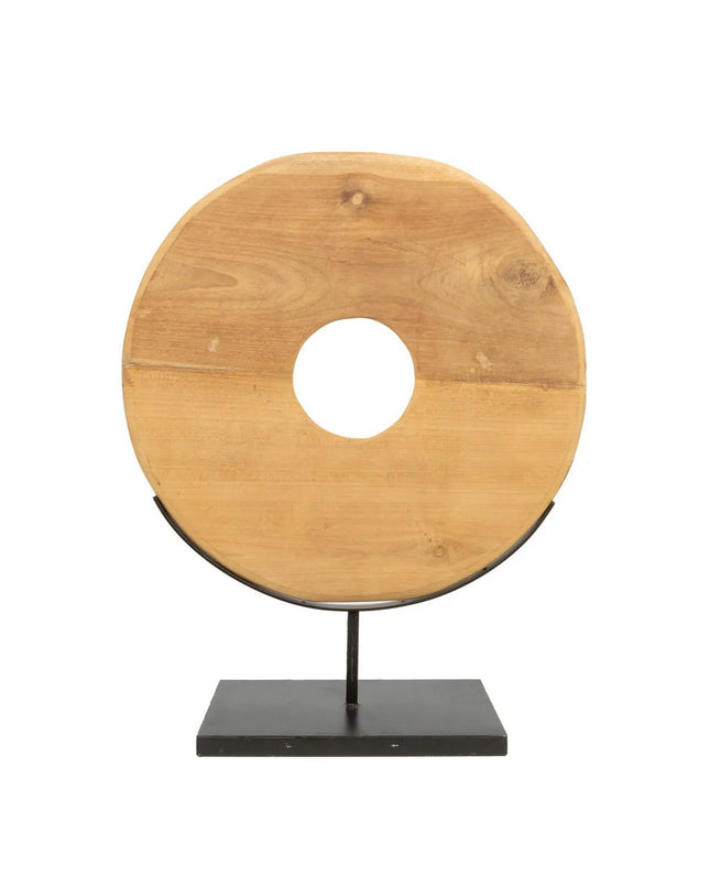 De Teakschijf op Standaard - L