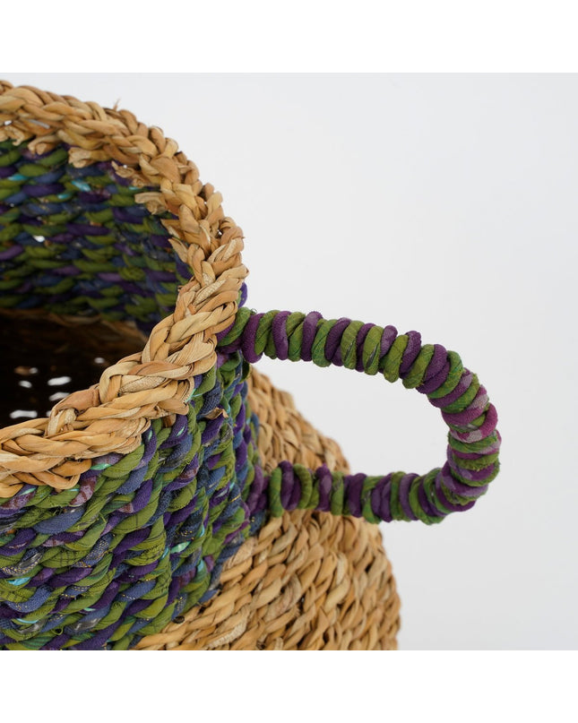 Cambridge Decoratieve Vaas - H28 x Ø25 cm - Zeegras - Groen