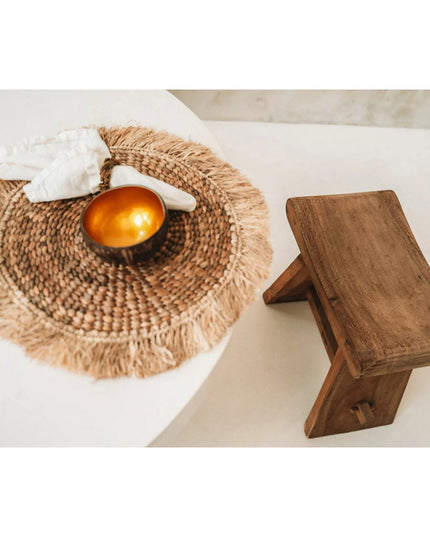 De Waterhyacint Raffia Placemat - Naturel