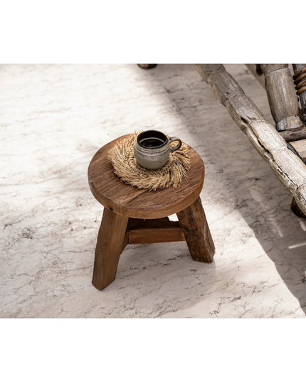 The Fringe Raffia Coaster - Natural