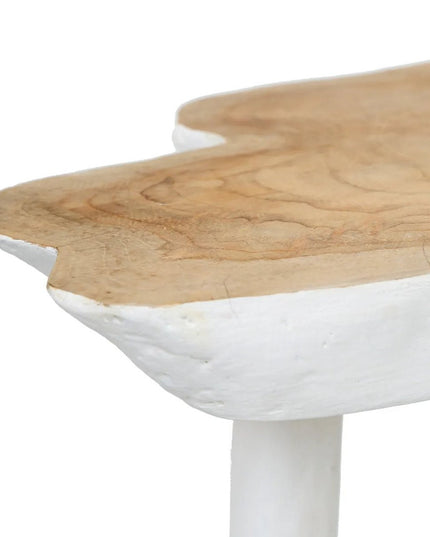 De organische bijzettafel - natuurlijk wit
