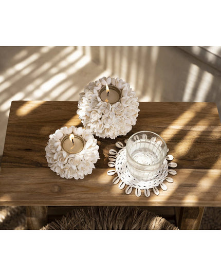 De Seagrass Shell Coaster - Wit