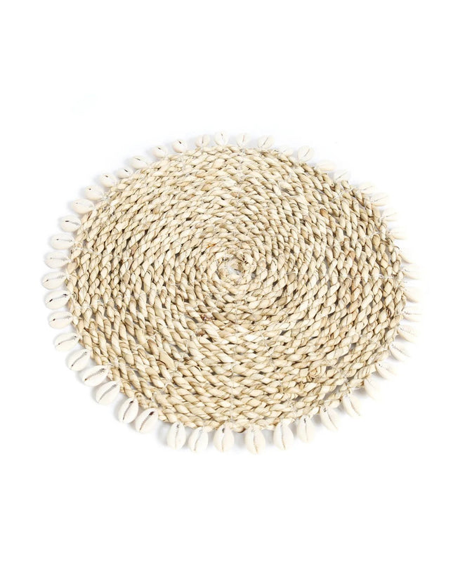 De Seagrass Shell Pan Coaster - Natural
