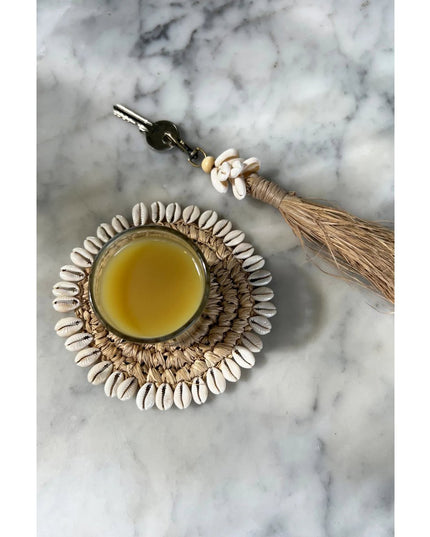 The Raffia Shell Coaster - Natuurlijk