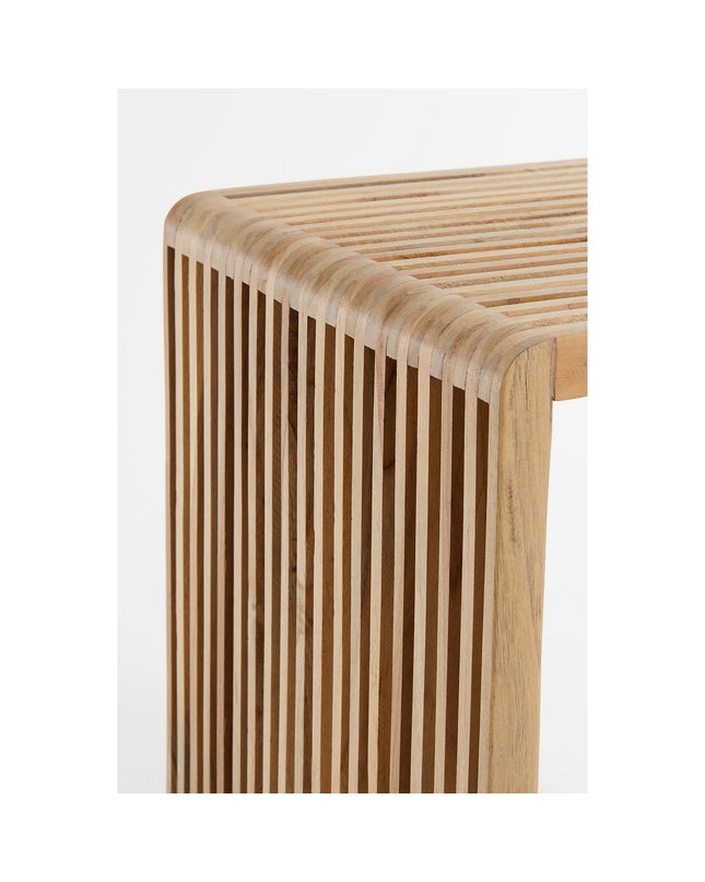 Yonker Bijzettafel - Set van 3 - L44 x B34 x H50 cm - Gerecycled Hout - Bruin