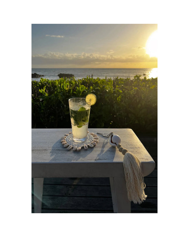 De Seagrass Shell Coaster - Wit