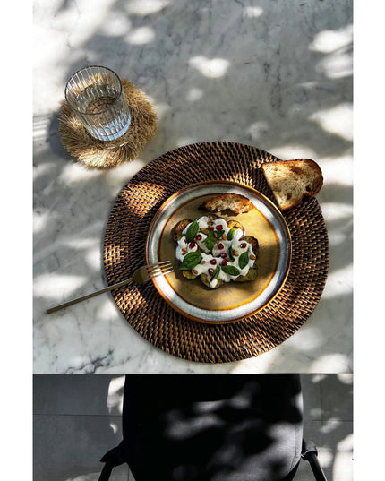 De koloniale placemat - natuurlijk bruin