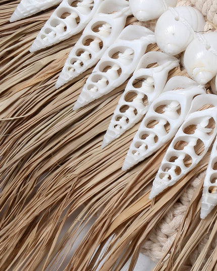 The Raffia Ginger Mirror - Naturel