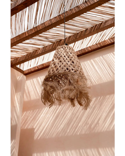 De Abaca Jelly Fish-hanger - Naturel - M