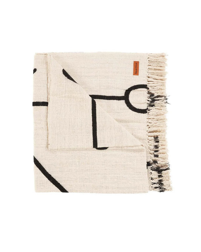 The Evil Eye Bedsprei - Natuurlijk Zwart