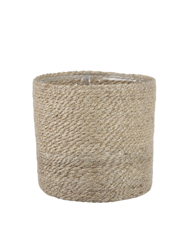 Atlantic Plantenmand - H20 x Ø20 cm - Jute - Crème