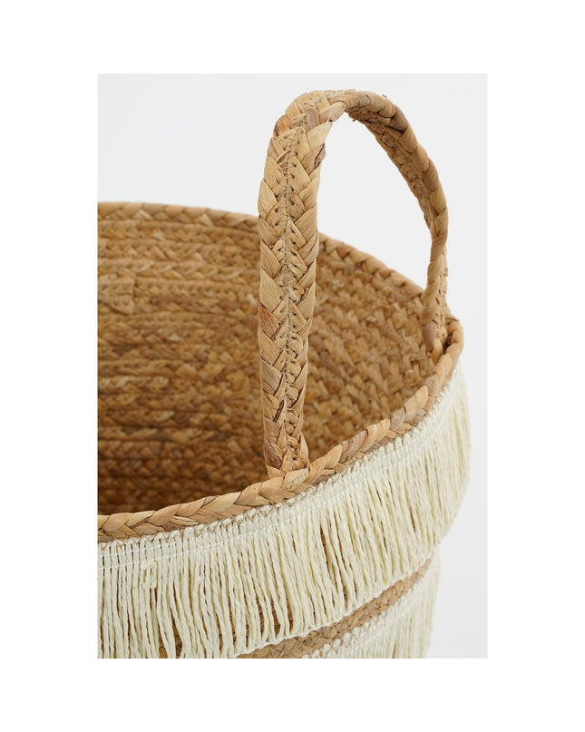 Opbergmand - Set van 2 - H30 x Ø32 cm - Waterhyacint - Bruin