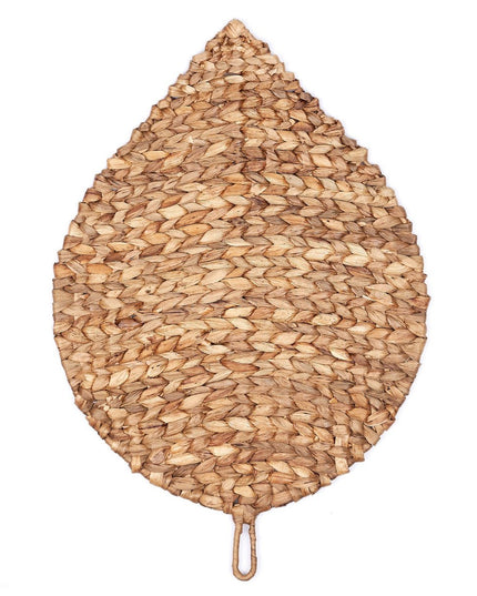 Placemat bladvormig (Set van 2, 4 of 6) 48 cm | Boho Tafelmat DITU gemaakt van Waterhyacint