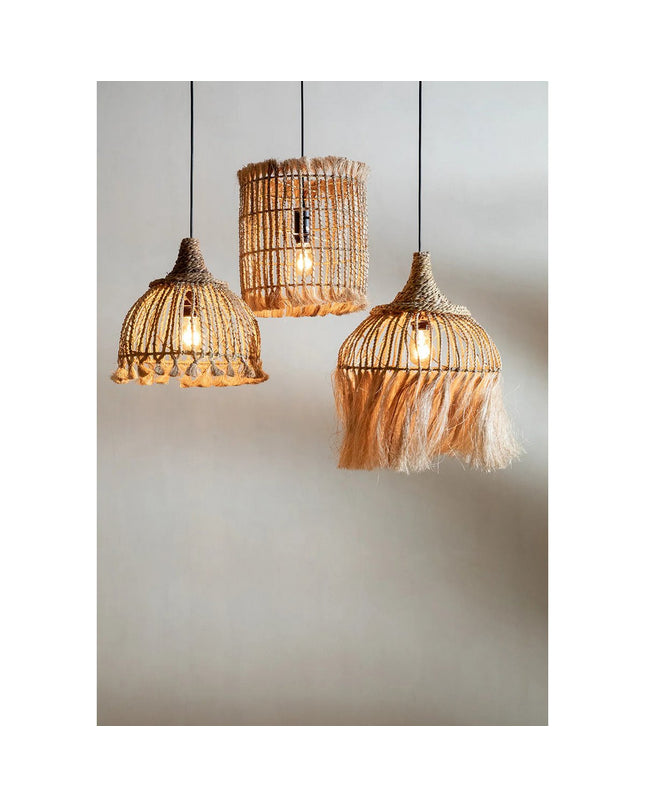 De Abaca Vogelkooi Hanger - Naturel - M