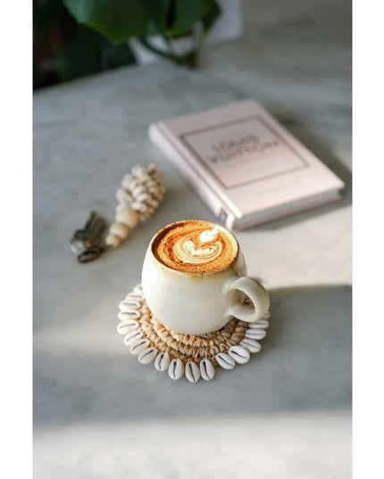 The Raffia Shell Coaster - Natuurlijk