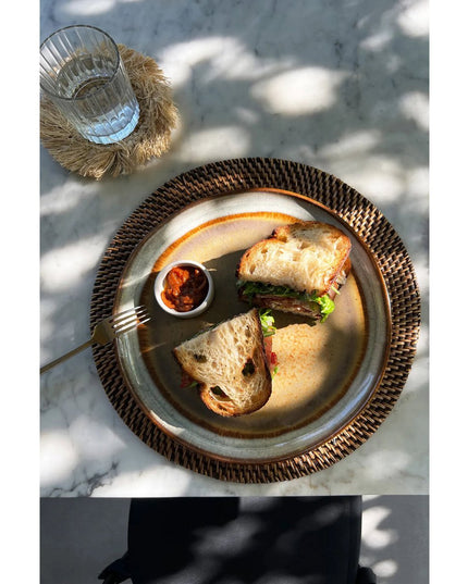 De koloniale placemat - natuurlijk bruin