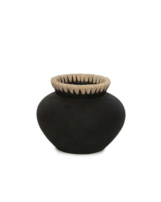 De Styly Vaas - Zwart Naturel - S