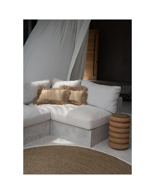 De Jute Bonita Kussenhoes - Naturel - 30x50