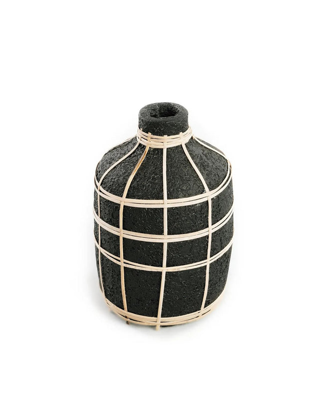 De Whoopy Vaas - Zwart Naturel - M