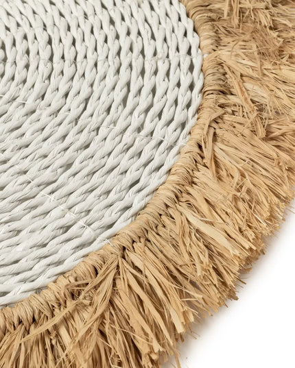 De Seagrass Raffia Placemat - Wit Naturel