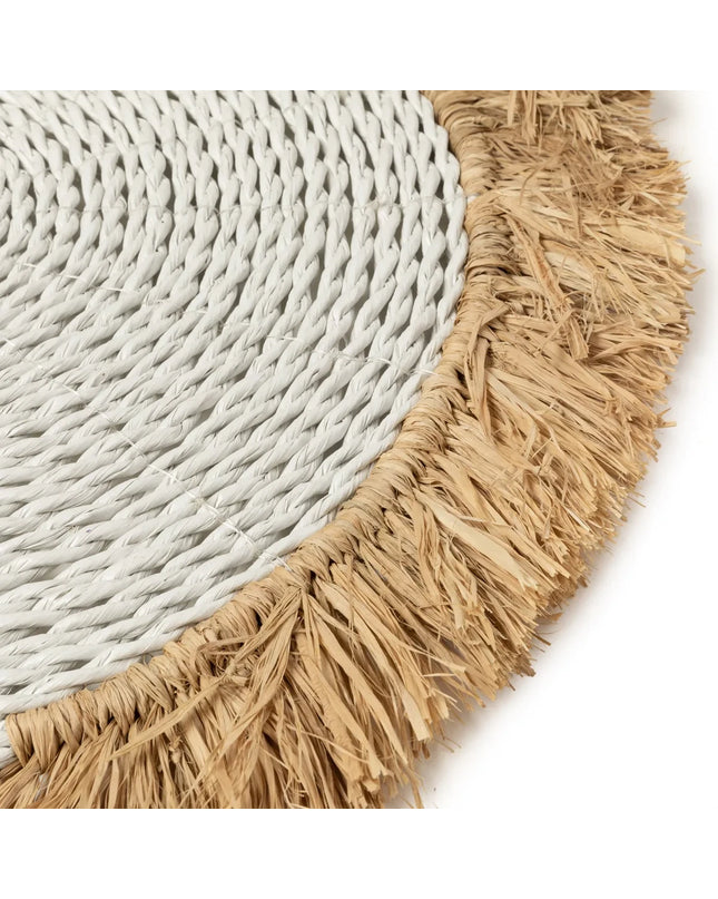 De Seagrass Raffia Placemat - Wit Naturel
